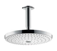 Hansgrohe Raindance douche à effet de pluie 24x24 cm circulaitre chrome-blanc 26467400
