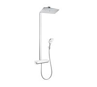 hansgrohe Raindance Select E 360 1jet 27112400 Showerpipe , Bras de douche 380 mm blanc/chromé