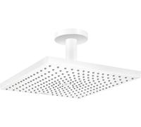 hansgrohe Raindance E Douche de tête 300 1 jet avec raccord plafond, blanc mat, 26250700