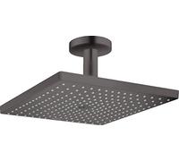 hansgrohe Raindance E Douche de tête 300 1 jet avec raccord plafond, noir chromé brossé, 26250340