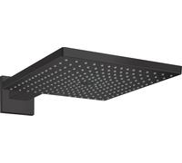 Hansgrohe Douche à effet de pluie Raindance E 26239670 30x30 cm carrée, bras 390 mm, 1 jet, noir mat