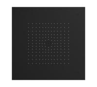 hansgrohe Raindance E - Douche de tête avec 1 type de jet, Douche pluie (400 x 400 mm), avec raccord plafond integré, Pommeau de douche pour montage au plafond, Noir mat, 26252670