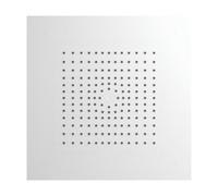 hansgrohe Raindance E - Douche de tête avec 1 type de jet, Douche pluie (400 x 400 mm), avec raccord plafond integré, Pommeau de douche pour montage au plafond, Blanc mat, 26252700