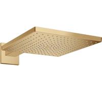 hansgrohe Raindance E - Douche de tête max. 8 l/min (EcoSmart), Douche pluie (300 x 300 mm), avec bras de douche, Pommeau de douche pour montage au mur, Bronze brossé, 26239140