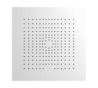 hansgrohe Raindance E - Douche de tête max. 8 l/min (EcoSmart), Douche pluie (400 x 400 mm), avec raccord plafond integré, Pommeau de douche pour montage au plafond, Blanc mat, 26253700