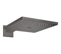 Hansgrohe Raindance e pomme de douche principale avec bras de douche 30cm chrome noir brossé 26238340