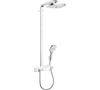 Hansgrohe Raindance ensemble de douche mural avec thermostat chrome-blanc 27126400