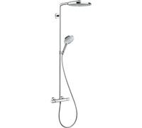 Hansgrohe Raindance ensemble de douche mural avec thermostat chrome-blanc 27129400