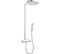Hansgrohe Raindance ensemble de douche mural avec thermostat chrome-blanc 27286400