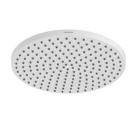 hansgrohe Raindance S 28821700 Pommeau de douche à économie d'eau (EcoSmart+) avec 1 type de jet (PowderRain) pour montage mural/plafond avec fonction anti-calcaire Blanc mat