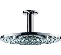 hansgrohe Raindance S Douche de tête 240 1 jet EcoSmart 9 l/min avec raccord au plafond, chromé, 27463000