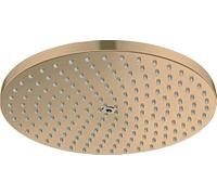 hansgrohe Raindance S - Tête de douche avec 1 type de jet (PowderRain), Douche pluie (240 mm), Pommeau de douche pour montage au mur/plafond, Bronze brossé, 27623140