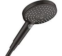hansgrohe Raindance Select Douchette à main S 120 EcoSmart 26515670 pomme de douche Ø 125 mm, 3 jets, 8,3 l/min, noir mat