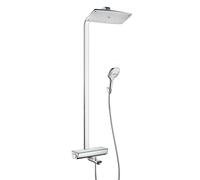 hansgrohe Raindance Select E Colonne de douche en applique avec bec déverseur, Mitigeur thermostatique, 27113000,