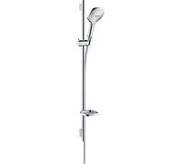 hansgrohe Raindance Select E Set de douche 120 3 jet avec barre Unica'S puro 90 cm et porte-savon, chromé, 26621000