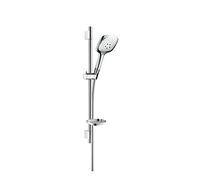 hansgrohe Raindance Select E Set de douche 150 3 jet avec barre Unica'S puro65 cm et porte-savon, chromé, 27856000