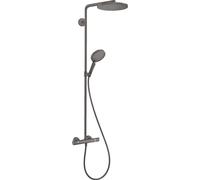 Hansgrohe Colonne de douche Raindance Select S 240 1 jet PowderRain avec thermostat Noir brossé