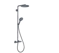 hansgrohe Raindance Select S 240 1jet P PowderRain Douchette avec thermostat, 27633340, Couleur: noir brossé