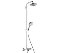 hansgrohe Raindance Select S Colonne de douche en applique avec bec déverseur, Mitigeur thermostatique, 27117000,