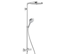 hansgrohe Raindance Select Showerpipe 27133000 S 300 2jet, chromé , avec bras de douche 46 cm, pivotante