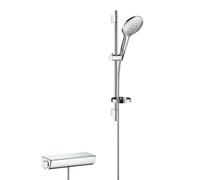 hansgrohe Raindance Select S Combi douche S 150 3 jet avec barre 65 cm/Ecostat Select, blanc/chromé, 27036400