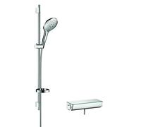 hansgrohe set de douche Ecostat Select 27037000 Combi, chromé , DN 15, barre 90cm