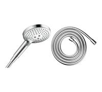 hansgrohe Raindance Select S - Pommeau de douche 3 types de jet, Douchette à main ronde & Isiflex - Flexible de douche universel 2,00 m, tuyau de douche avec protection anti-pliure