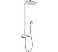 hansgrohe Raindance Select Showerpipe 27286400 E360 1Jet, blanc chromé , avec bras de douche 380 mm