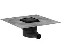 hansgrohe RainDrain vidange complète du point de consigne 56250670 100 x 100 mm, noir mat