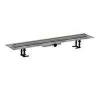 Hansgrohe Caniveau de douche RainDrain Compact 56169000 – Ensemble complet à carreler 900 mm chromé