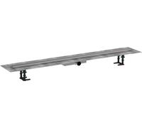 Hansgrohe Set complet caniveau de douche RainDrain Compact 1200 – inox brossé, installation plate