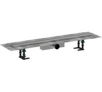hansgrohe RainDrain Compact ensemble complet caniveau de douche 56178800 pour installation standard, 800 mm, acier inoxydable brossé