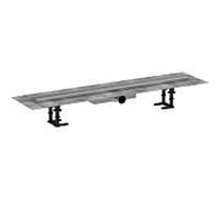 hansgrohe RainDrain Compact Komplettset Duschrinne 56166800 für flache Installation, 800 mm, Edelstahl gebürstet