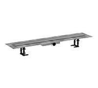 hansgrohe RainDrain Compact Komplettset Duschrinne 56168800 für flache Installation, 900 mm, Edelstahl gebürstet