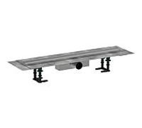 hansgrohe RainDrain Compact Komplettset Duschrinne 56176800 für Standardinstallation, 700 mm, Edelstahl gebürstet