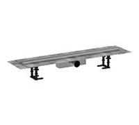 hansgrohe RainDrain Compact Komplettset Duschrinne 56178800 für Standardinstallation, 800 mm, Edelstahl gebürstet