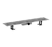 hansgrohe RainDrain Compact Komplettset Duschrinne 56180800 für Standardinstallation, 900 mm, Edelstahl gebürstet