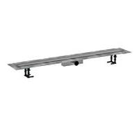 hansgrohe RainDrain Compact Komplettset Duschrinne 56184800 für Standardinstallation, 1200 mm, Edelstahl gebürstet