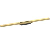 Hansgrohe Caniveau de douche RainDrain Flex 56045990 - 90 cm, recoupable, kit finition, or poli