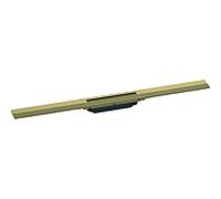 Hansgrohe Caniveau de douche RainDrain Flex 80 cm, kit de finition, raccourcable, bronze brossé