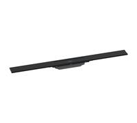 Hansgrohe Caniveau de douche RainDrain Flex – 80 cm, kit de finition, peut être raccourci, noir mat