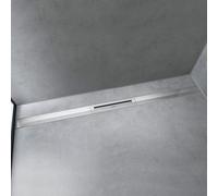 Hansgrohe Caniveau de douche RainDrain Flex 1000 mm courbé acier inoxydable brossé 56046800