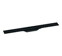 hansgrohe RainDrain Flex caniveau de douche 56051670 80cm, kit de finition, peut être raccourci, pour montage mural, noir mat