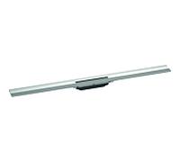 hansgrohe RainDrain Flex Set de finition Caniveau de douche 1000mm courbé pour montage mural, 56053800, Couleur: acier inoxydable brossé