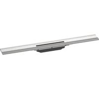 hansgrohe RainDrain Flex Set de finition Caniveau de douche 700mm courbé pour montage mural, 56050, Coloris: acier inoxydable brossé - 56050800