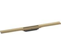 hansgrohe RainDrain Flex - Caniveau de douche linéaire 800 mm, Siphon de sol découpable pour montage libre, Bronze brossé, 56044140