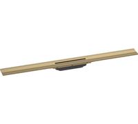 hansgrohe RainDrain Flex - Caniveau de douche linéaire 900 mm, Siphon de sol à découper pour installation contre le mur, Bronze brossé, 56052140