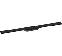 hansgrohe RainDrain Flex caniveau de douche 56045670 90cm, kit de finition, peut être raccourci, noir mat