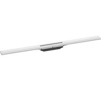 hansgrohe RainDrain Flex - Caniveau de douche linéaire 900 mm, Siphon de sol découpable pour montage libre, Blanc mat, 56045700