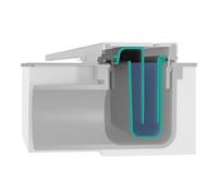 hansgrohe RainDrain Flex Set de finition Caniveau de douche 1000mm courbé, 56046700, Couleur: blanc mat